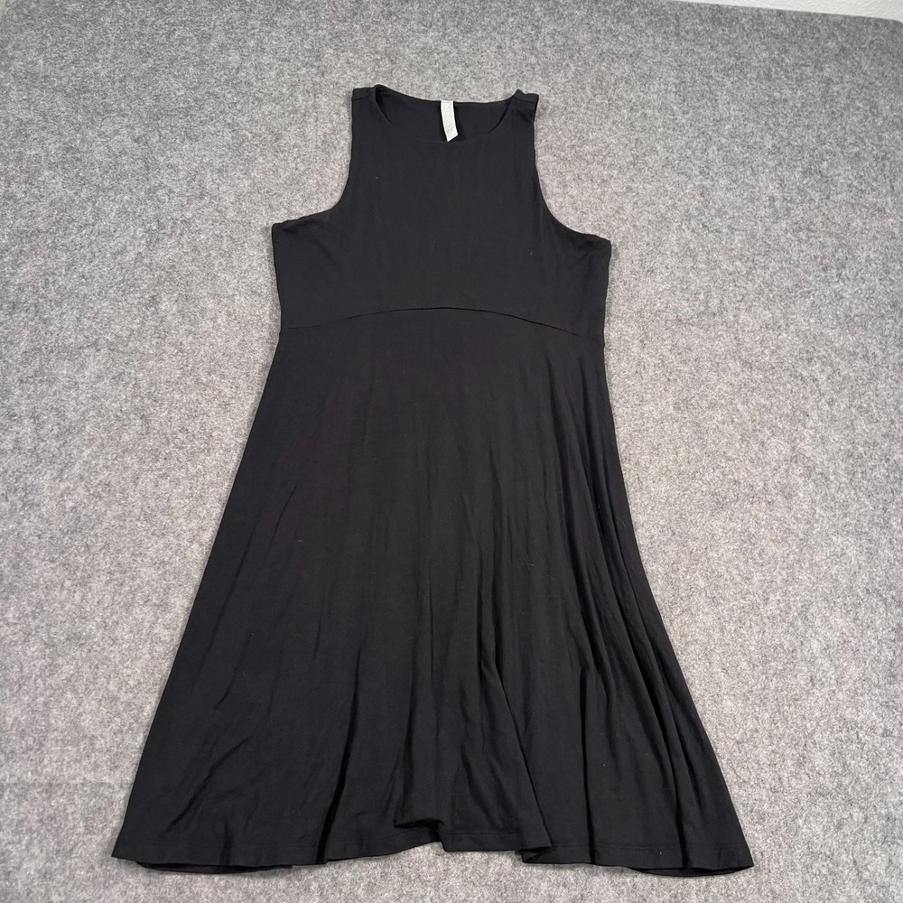 Athleta Black Sleeveless Santorini Thera Activewear Mini Dress Womens Size Small
